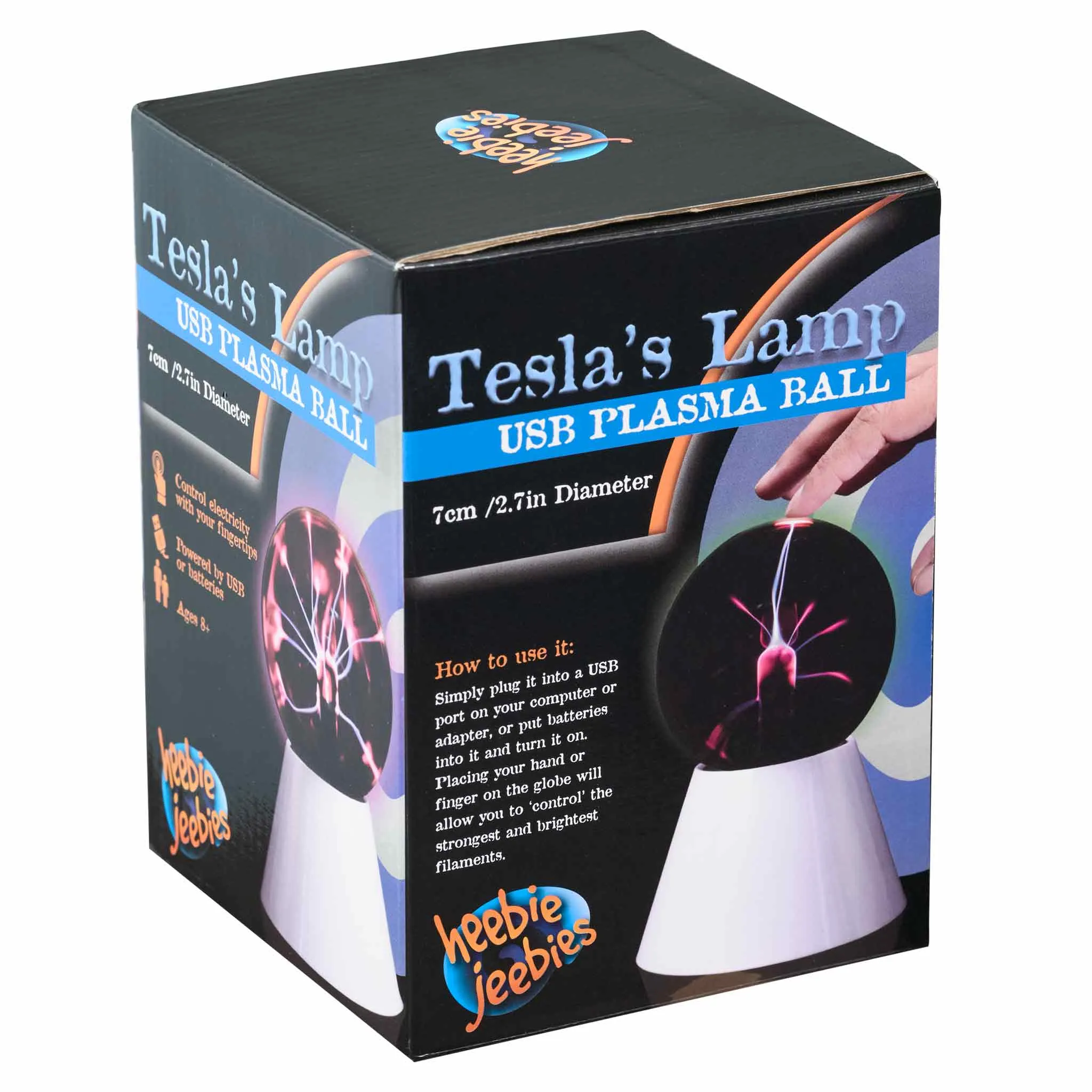 Mini Tesla's Lamp USB 3"