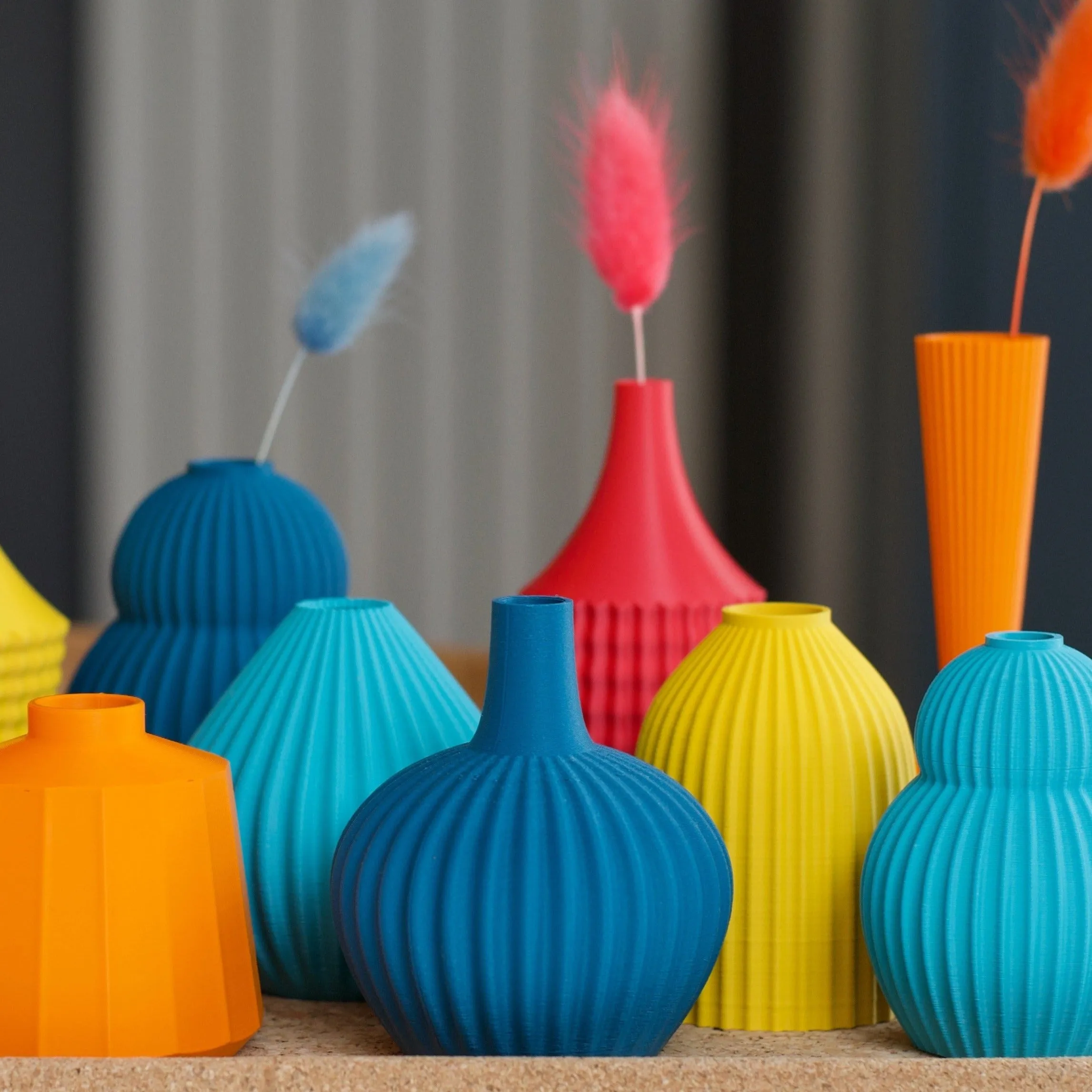 Mini Vase - Peacock 09