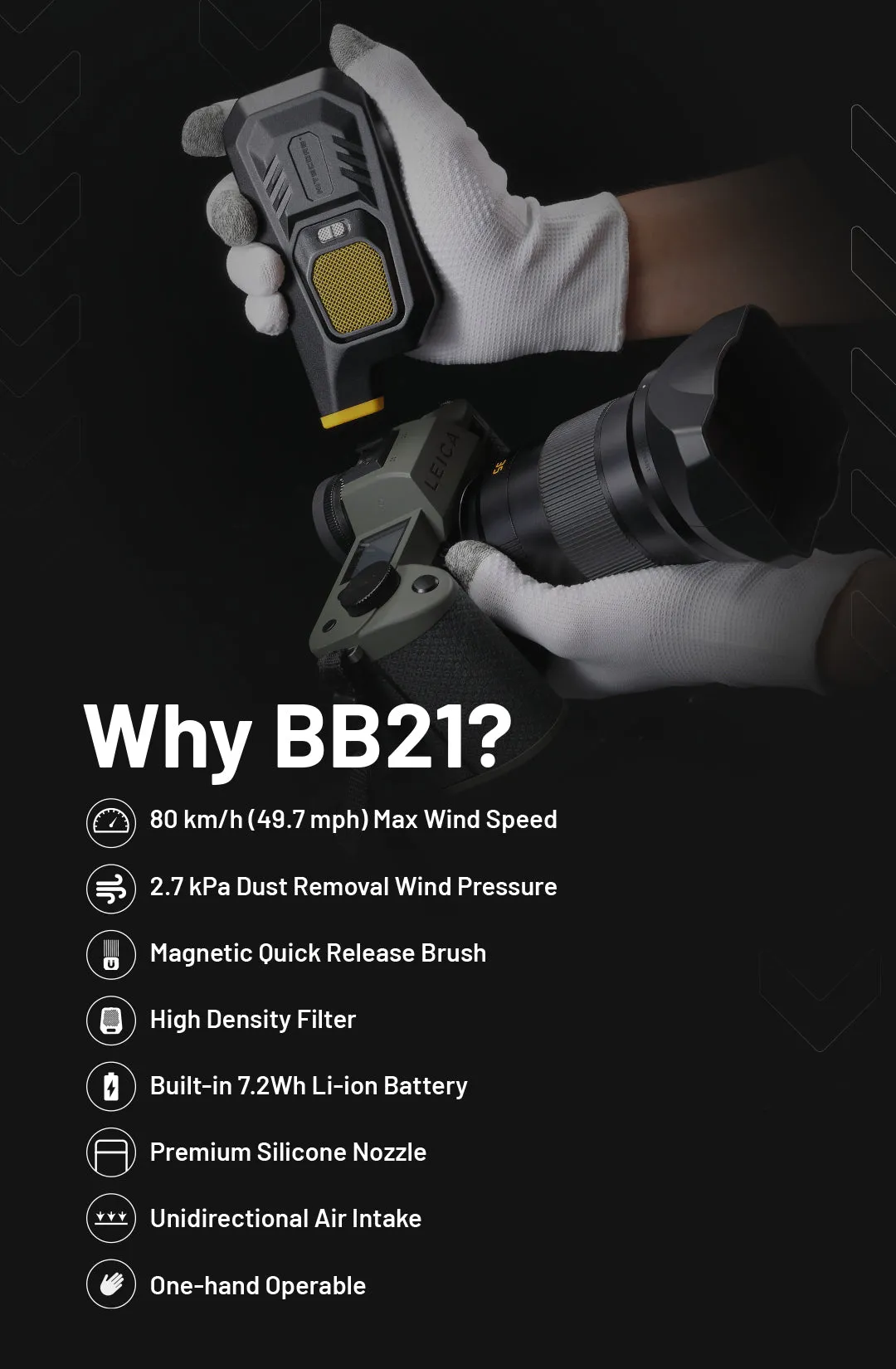NITECORE BB21 Electronic Photography Blower