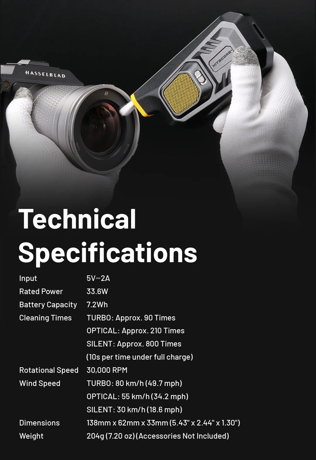 NITECORE BB21 Electronic Photography Blower