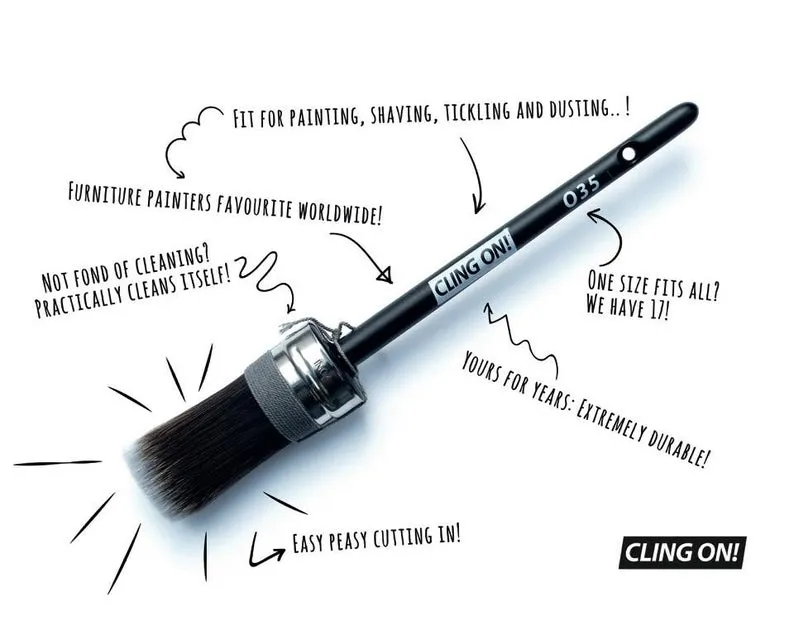 O45 Oval Brush - Cling On
