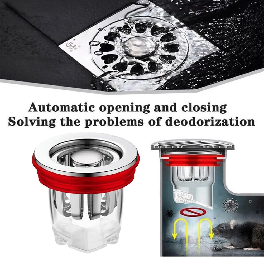Odor Proof Floor Drain Core Silicone Shower Floor Drain Plug Insect Proof Anti Odor Proof Kitchen Bathroom Toilet Sewer