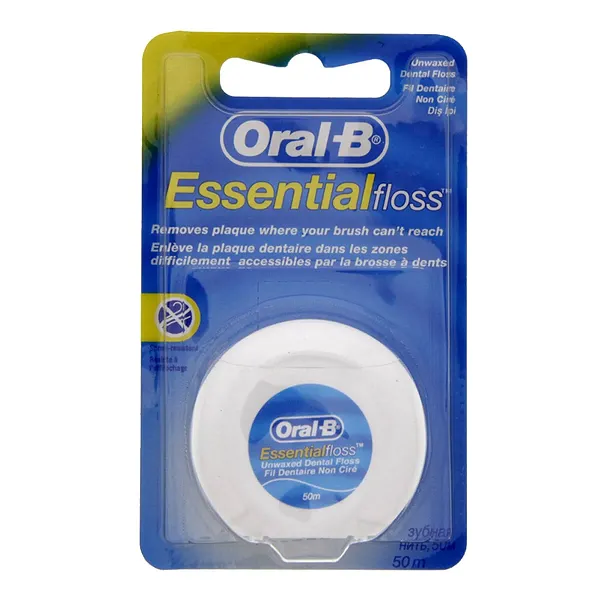 Oral B - Essential Floss Unwaxed Dental Floss