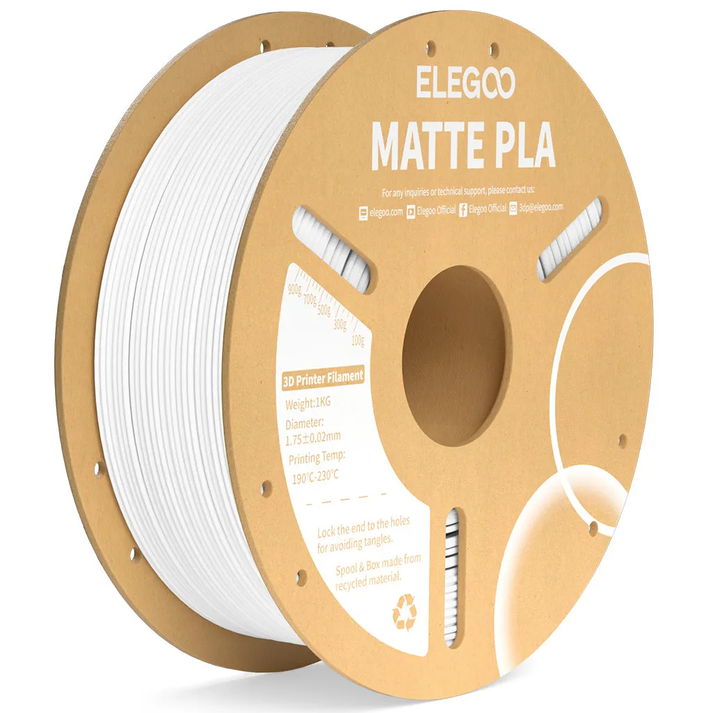PLA MATTE Filament 1.75mm Colored 1KG