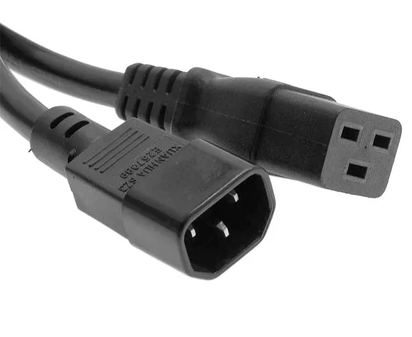 Power Cord, C14 to C19, SJT, 14/3,  Black