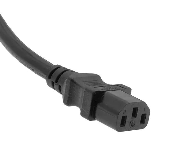 Power Cord, C20 to C13, SJT, 14/3, Black