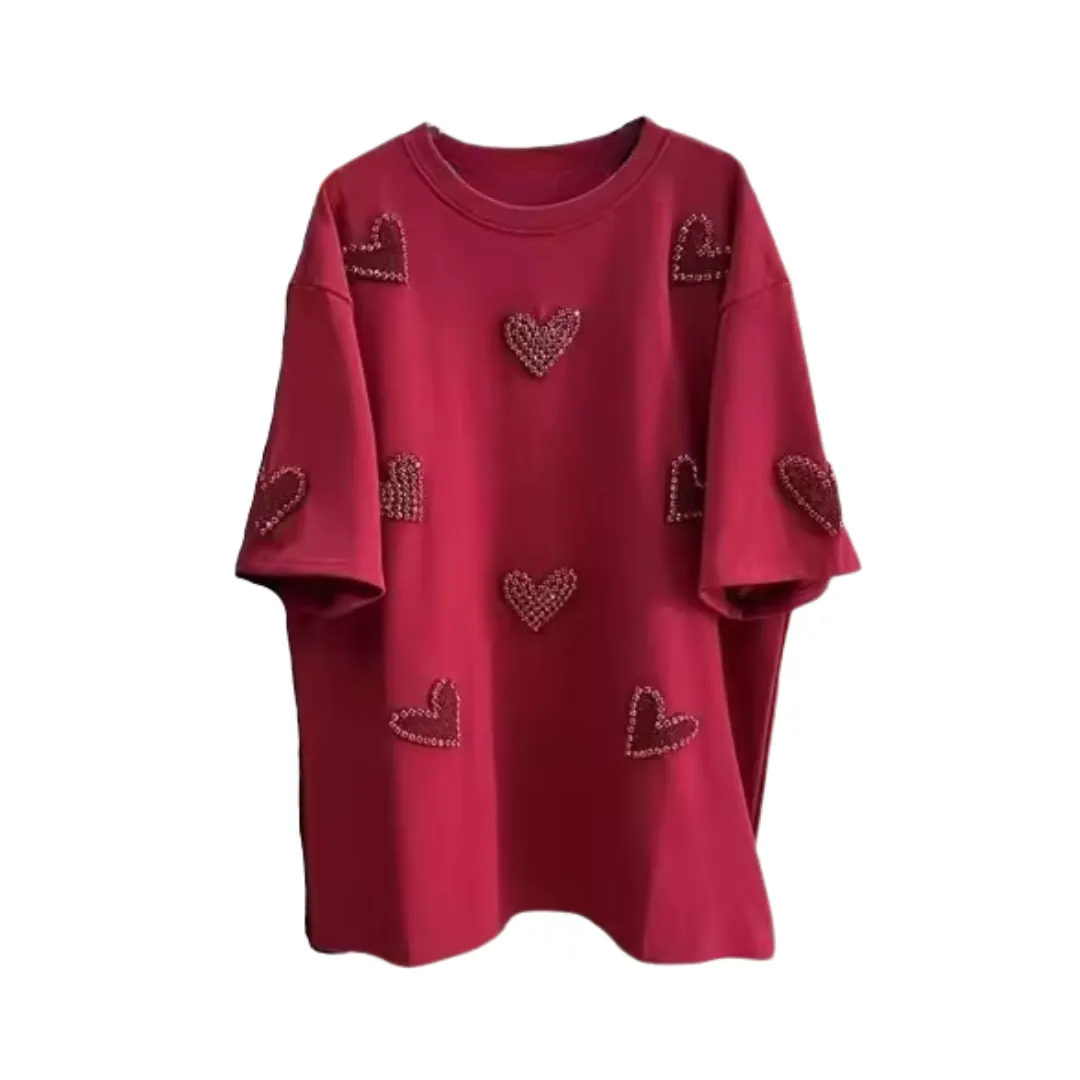 Pre Order:  Velvet Diamond Heart T-Shirt