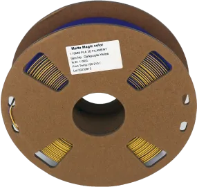 PS Imports PLA 1.75mm x Bicolor Matte Magic-DarkPurple-Yellow