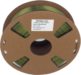 PS Imports PLA 1.75mm x Bicolor Silk Magic-Black-Bronze