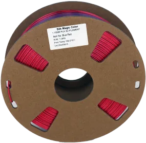 PS Imports PLA 1.75mm x Bicolor Silk Magic-Blue-Red