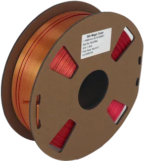 PS Imports PLA 1.75mm x Bicolor Silk Magic-Gold-Red