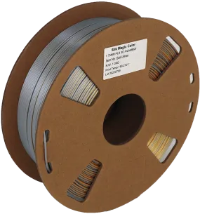 PS Imports PLA 1.75mm x Bicolor Silk Magic-Gold-Silver