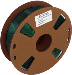 PS Imports PLA 1.75mm x Bicolor Silk Magic PurpleRed-DarkGreen