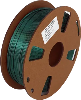 PS Imports PLA 1.75mm x Bicolor Silk Magic-Silver-Green