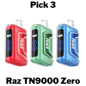 Raz TN9000 Zero Nicotine Disposable Vape Pick 3
