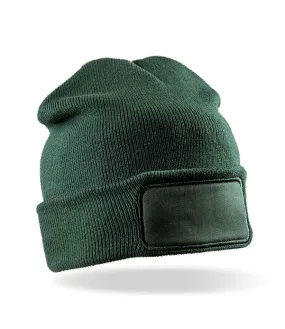 Result Core Double Knit Printers Beanie | Bottle Green