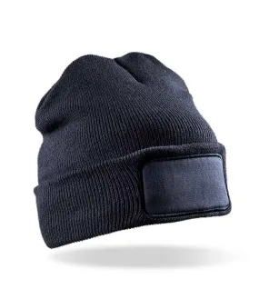 Result Core Double Knit Printers Beanie | Navy