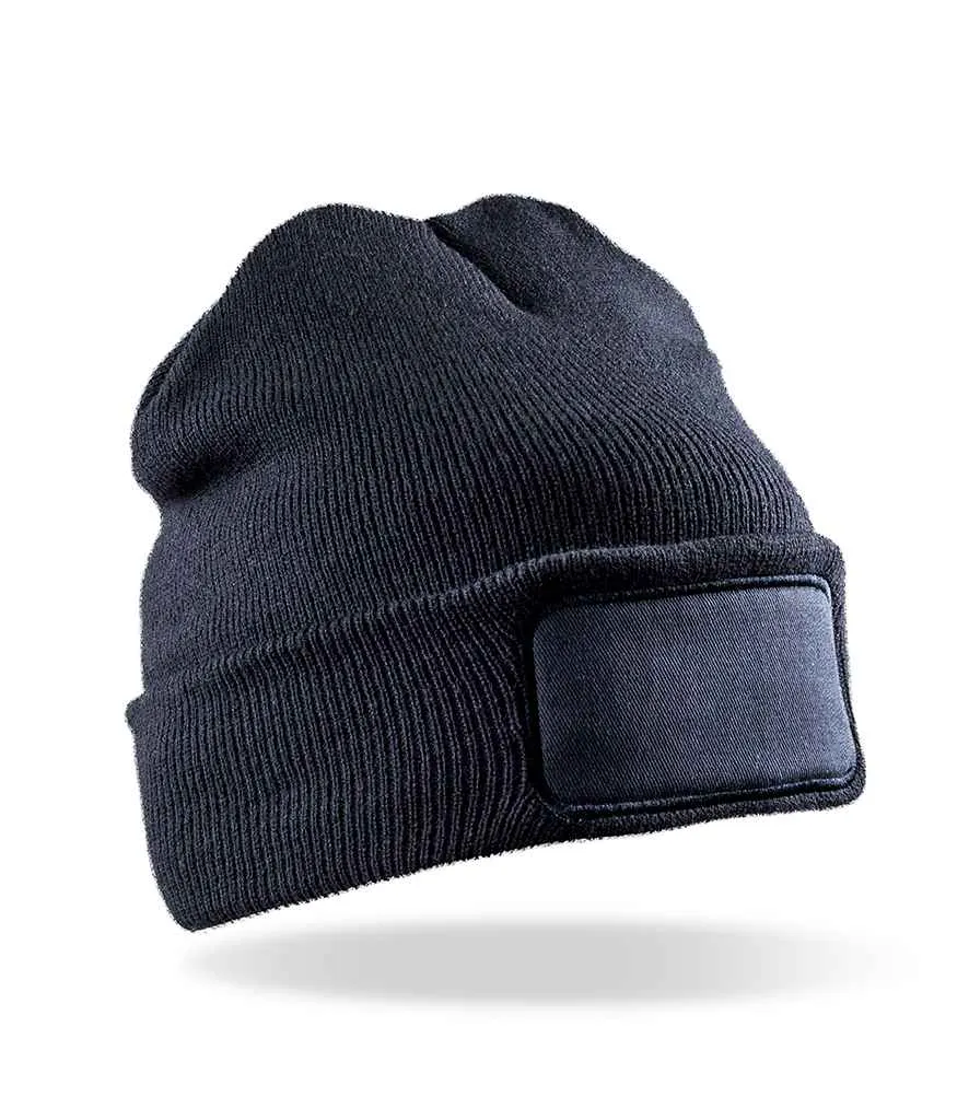 Result Core Double Knit Printers Beanie | Navy
