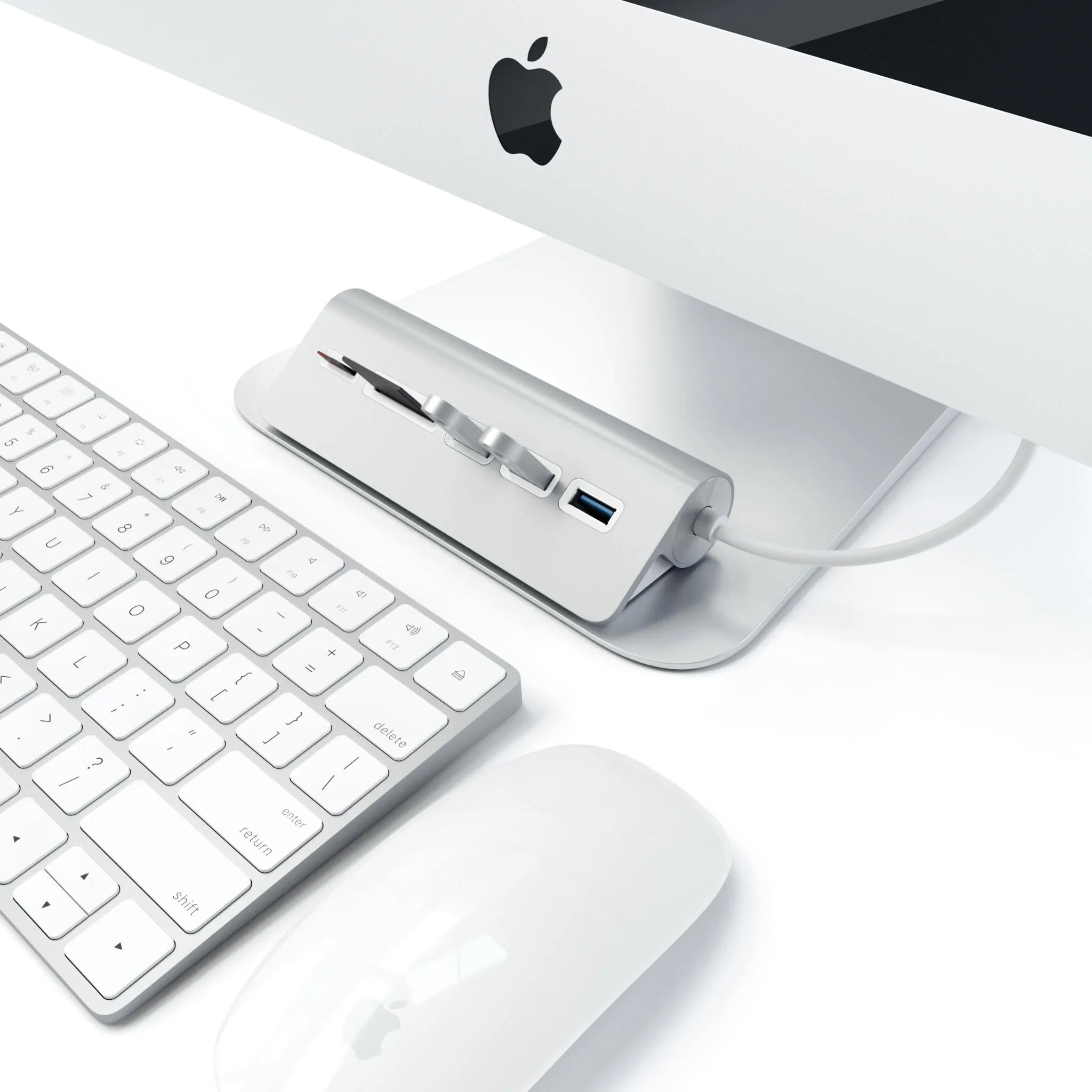Satechi USB-A Combo Hub for Desktop (Silver)