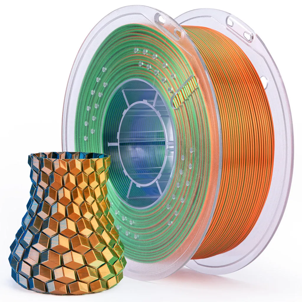 Silk PLA Filament 1.75mm Colored 1KG