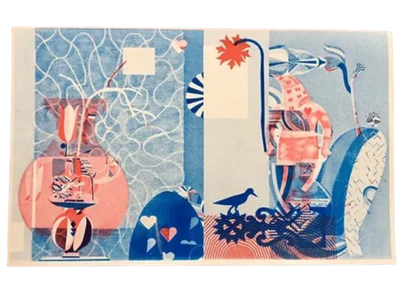 Sing Songs HPM Risograph Print by MCXT- Monica Canilao x Xara Thustra