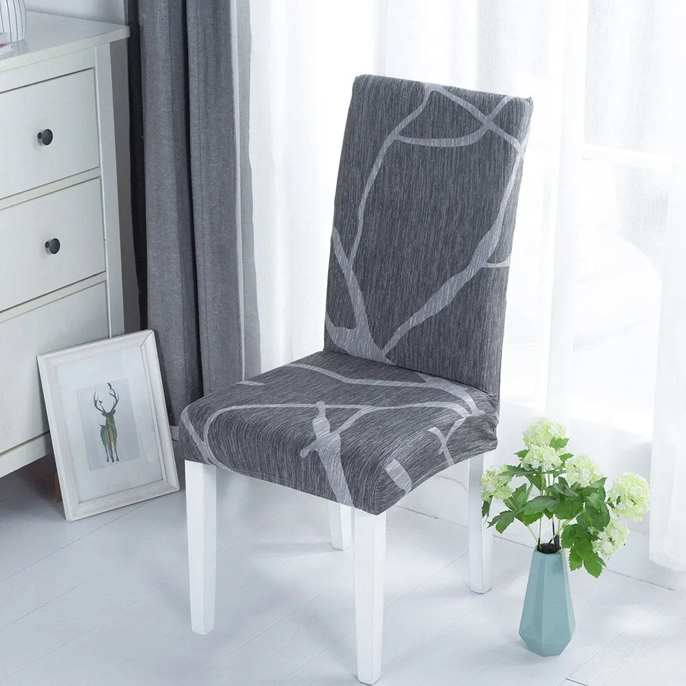 Slipcover Spandex Elastic Dining Chair Slipcover Removable Anti-dirty Kitchen Seat Case Stretch Chair Cover for Banquet