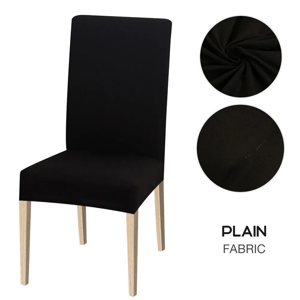 Slipcover Spandex Elastic Dining Chair Slipcover Removable Anti-dirty Kitchen Seat Case Stretch Chair Cover for Banquet