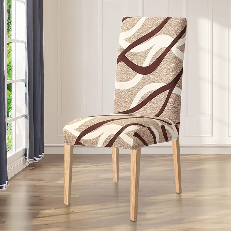 Slipcover Spandex Elastic Dining Chair Slipcover Removable Anti-dirty Kitchen Seat Case Stretch Chair Cover for Banquet