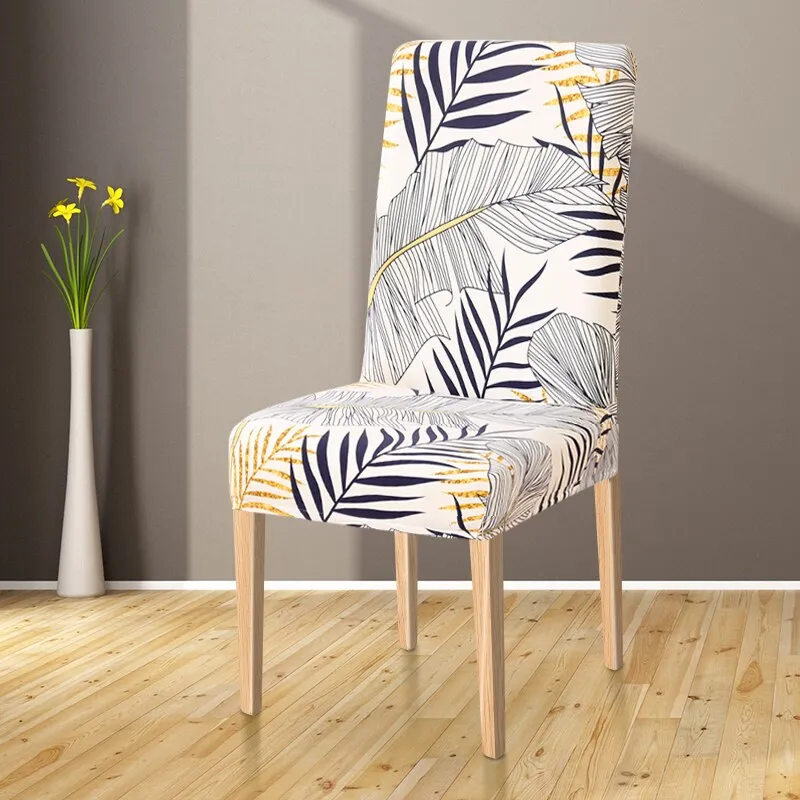 Slipcover Spandex Elastic Dining Chair Slipcover Removable Anti-dirty Kitchen Seat Case Stretch Chair Cover for Banquet