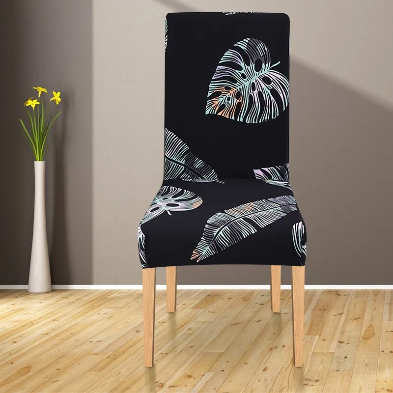 Slipcover Spandex Elastic Dining Chair Slipcover Removable Anti-dirty Kitchen Seat Case Stretch Chair Cover for Banquet