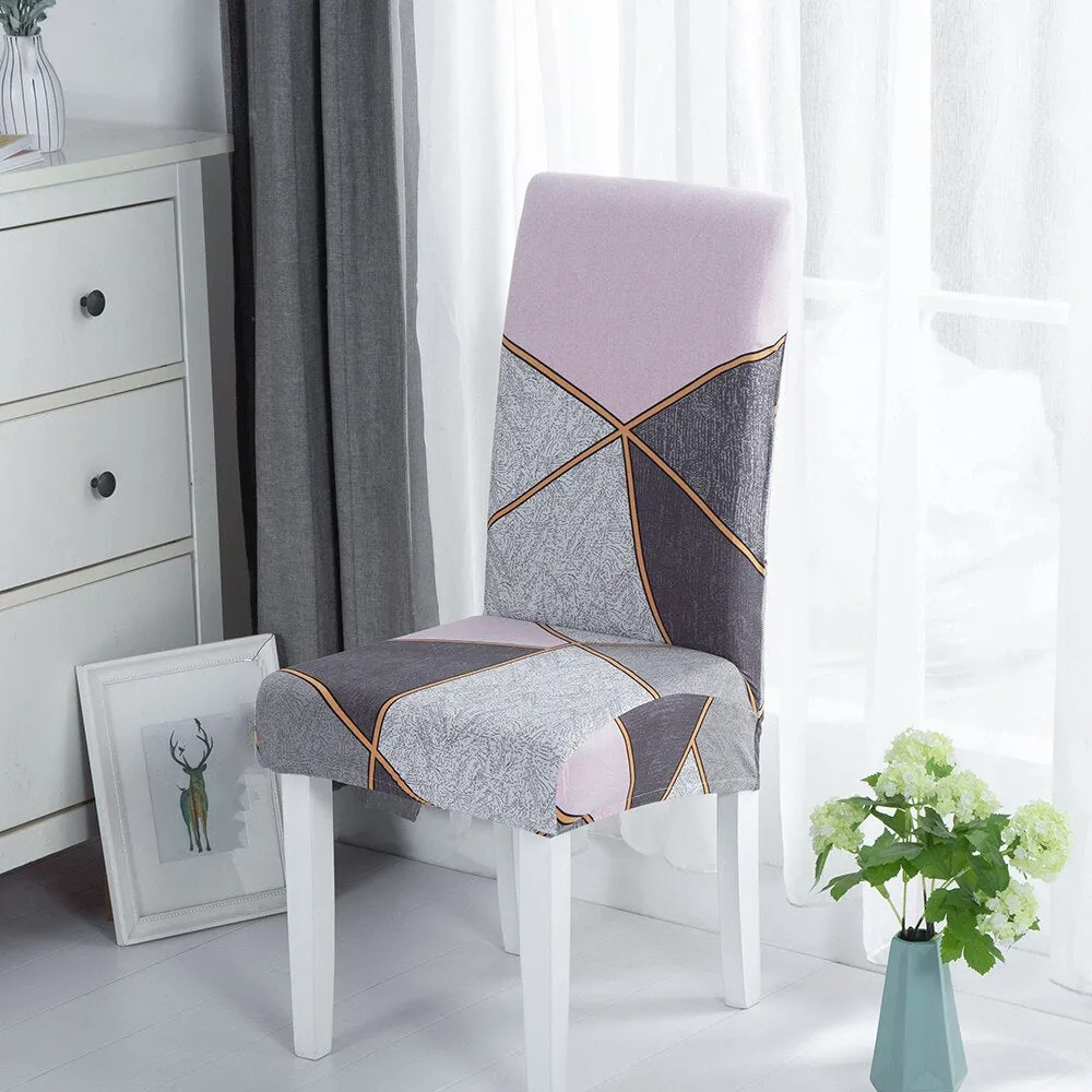 Slipcover Spandex Elastic Dining Chair Slipcover Removable Anti-dirty Kitchen Seat Case Stretch Chair Cover for Banquet