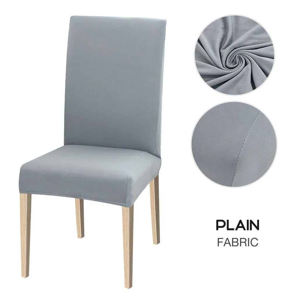 Slipcover Spandex Elastic Dining Chair Slipcover Removable Anti-dirty Kitchen Seat Case Stretch Chair Cover for Banquet