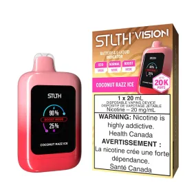 STLTH Vision Coconut Razz Ice Disposable Vape