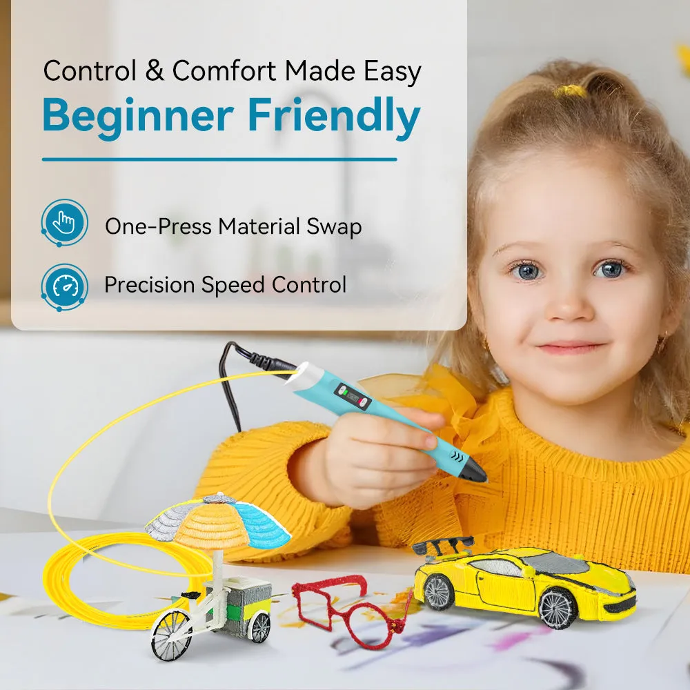 SUNLU 3D Pen 3D Printing Pen SL-200, Perfect Christmas Gift for Creative Kids, Suitable for Children Aged 5 and Above