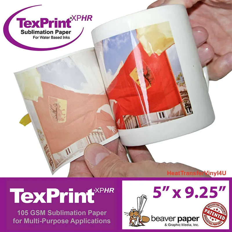 TexPrint®XPHR Desktop Sublimation Paper 5" X 9.25"