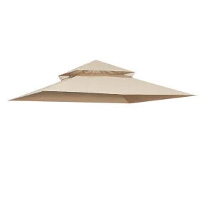 TheLAShop 10x10 ft 2-tier Madaga Gazebo Canopy Replacement (10'7"x10'7") PA