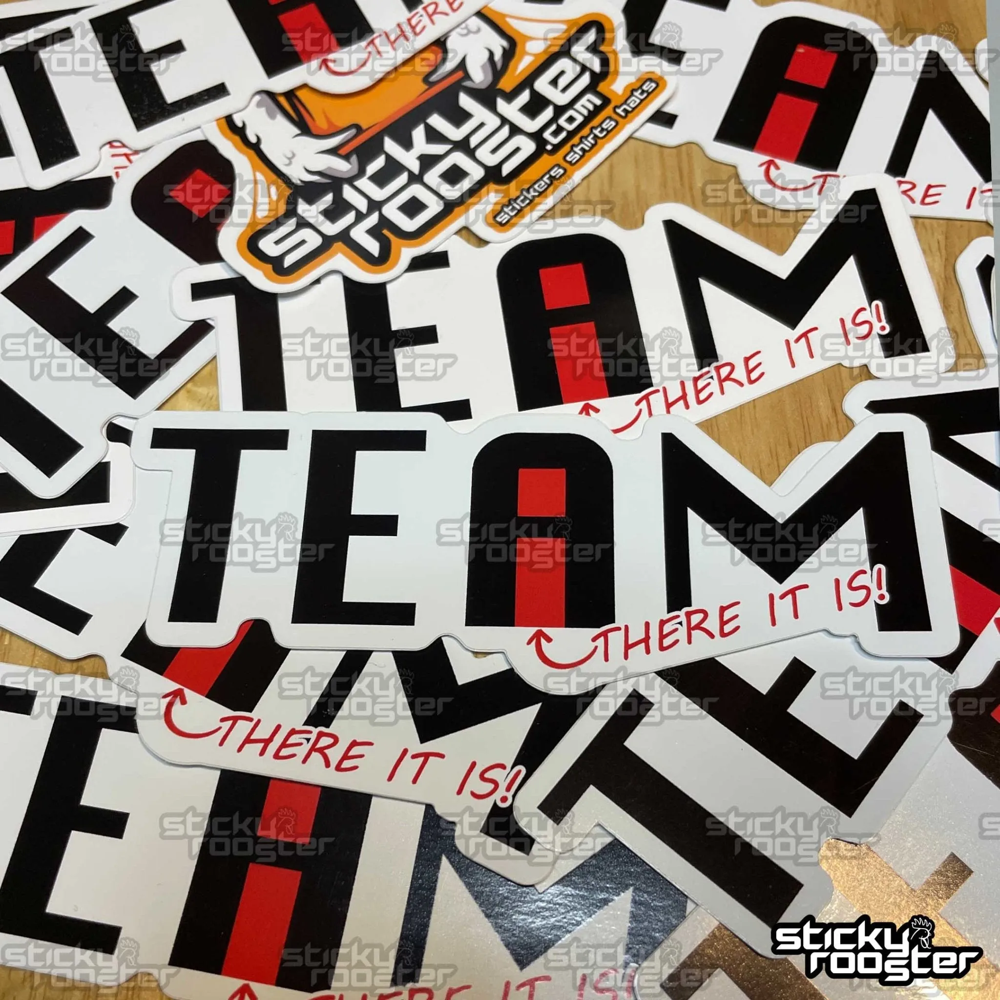 There's no I in team sticker