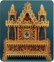 THREE Advanced Heirloom Clock Downloadable Scroll Saw Patterns
