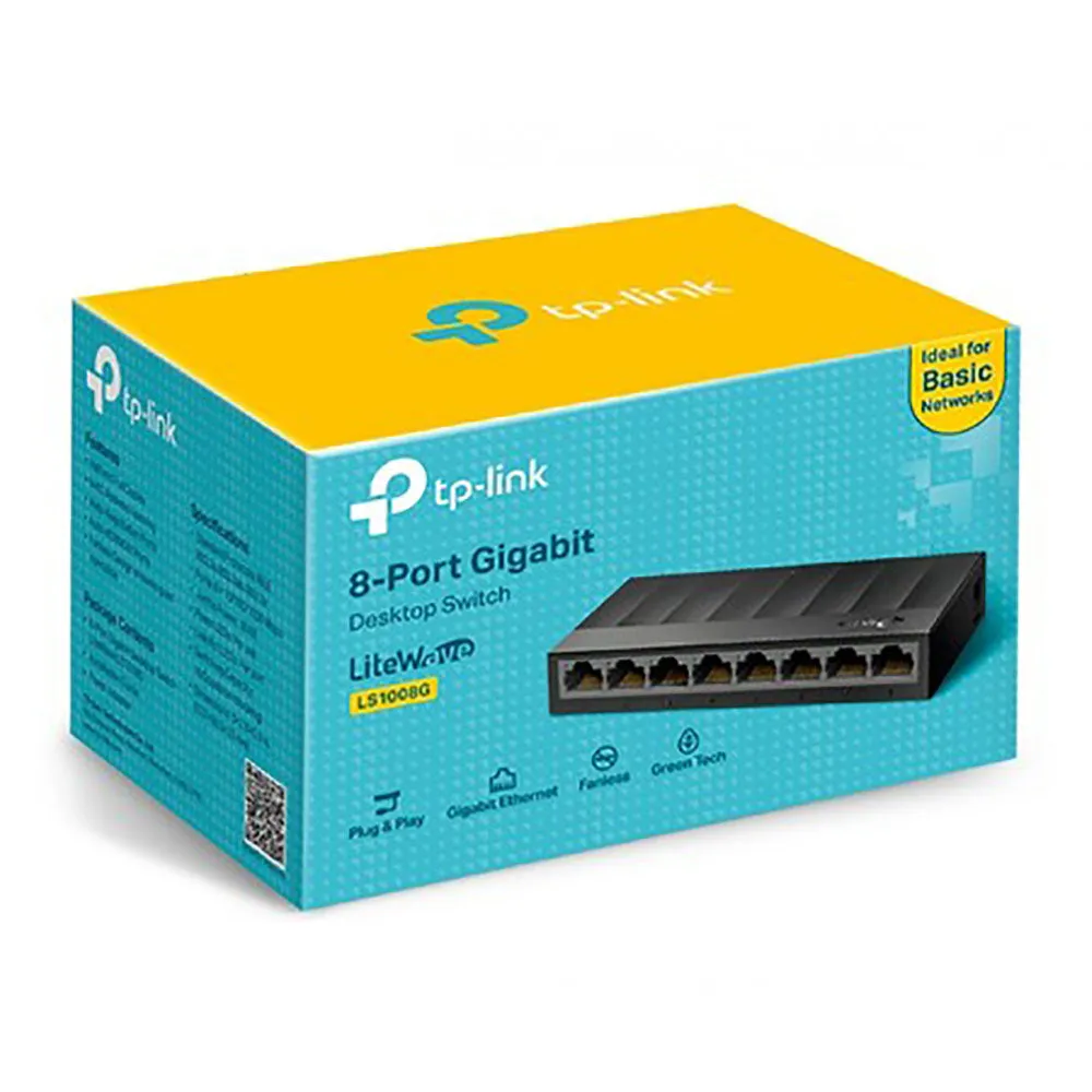 TP-Link LS1008G 8-Port Desktop/Wallmount Gigabit Switch