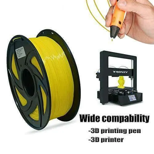 Tronxy 3D Flexible Yellow TPU Filament 1.75mm 1KG