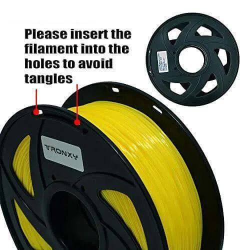 Tronxy 3D Flexible Yellow TPU Filament 1.75mm 1KG