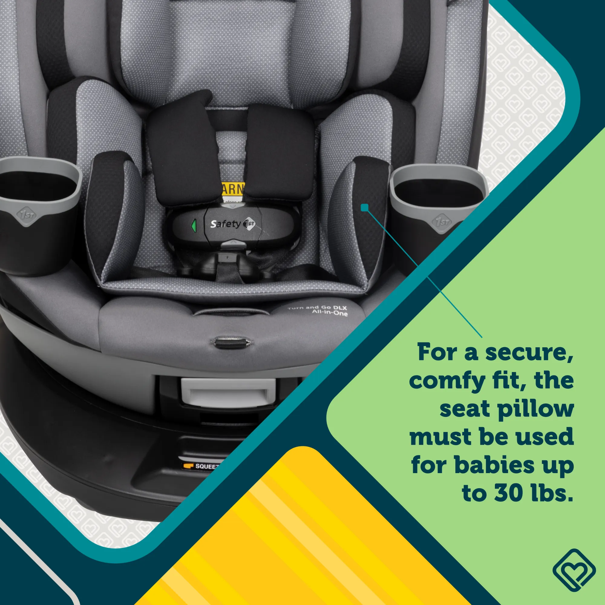 Turn and Go 360 DLX Rotating All-in-One Convertible Car Seat
