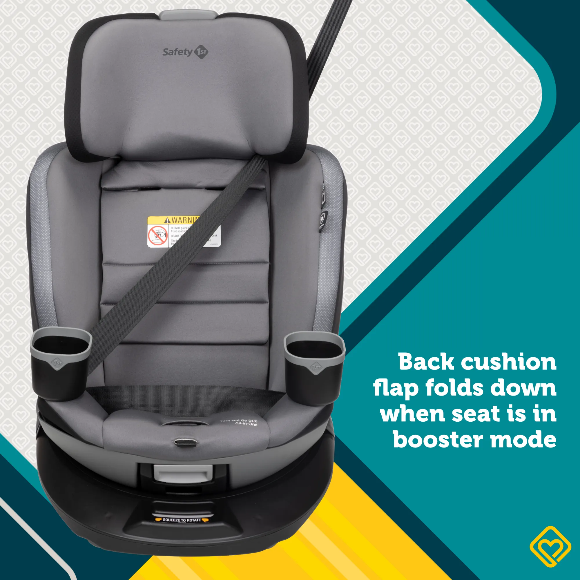 Turn and Go 360 DLX Rotating All-in-One Convertible Car Seat