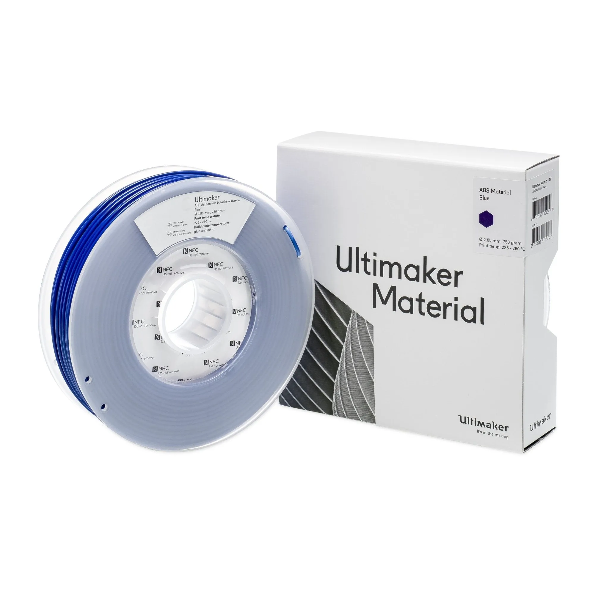 Ultimaker Filament - ABS Blue, 750g