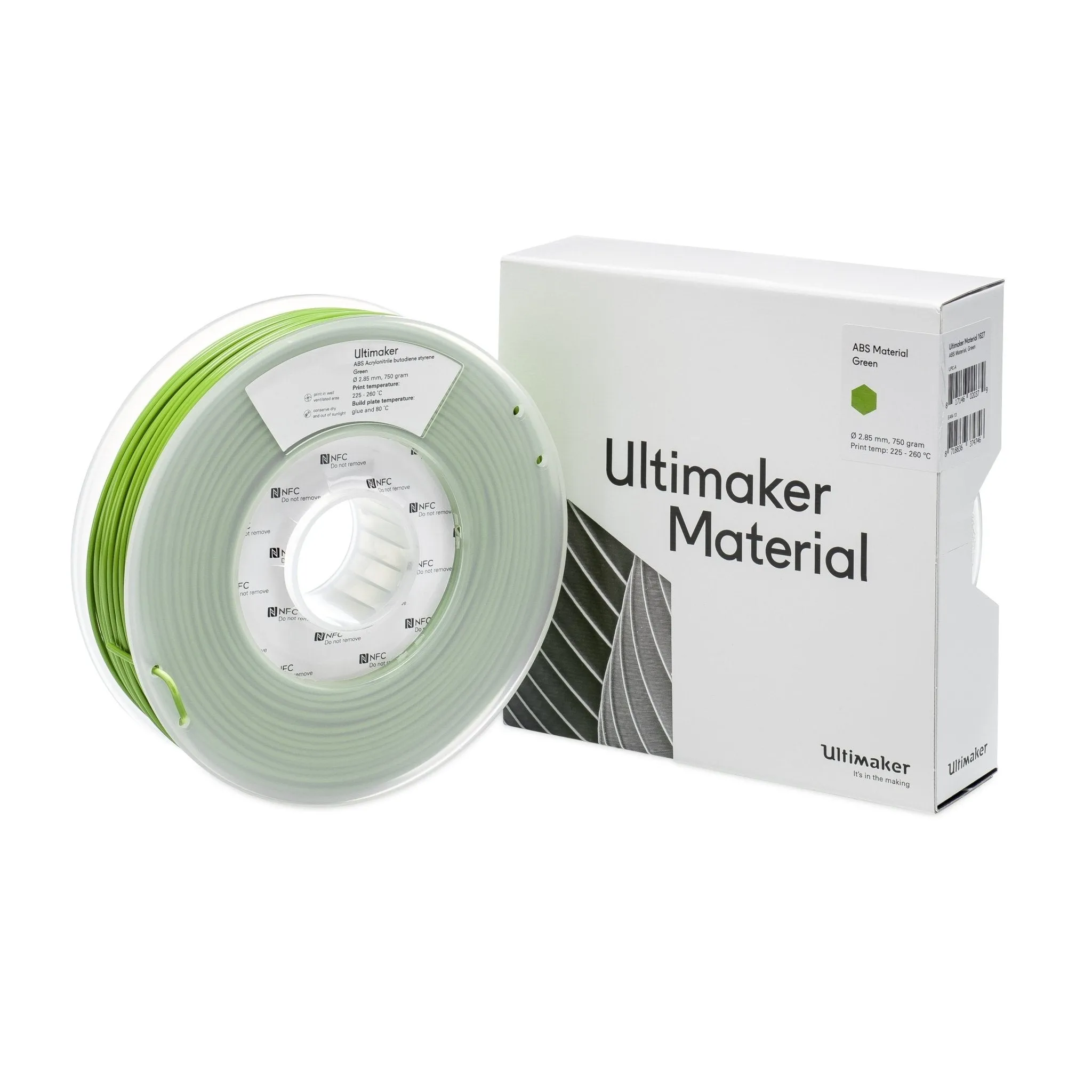 Ultimaker Filament - ABS Green, 750g