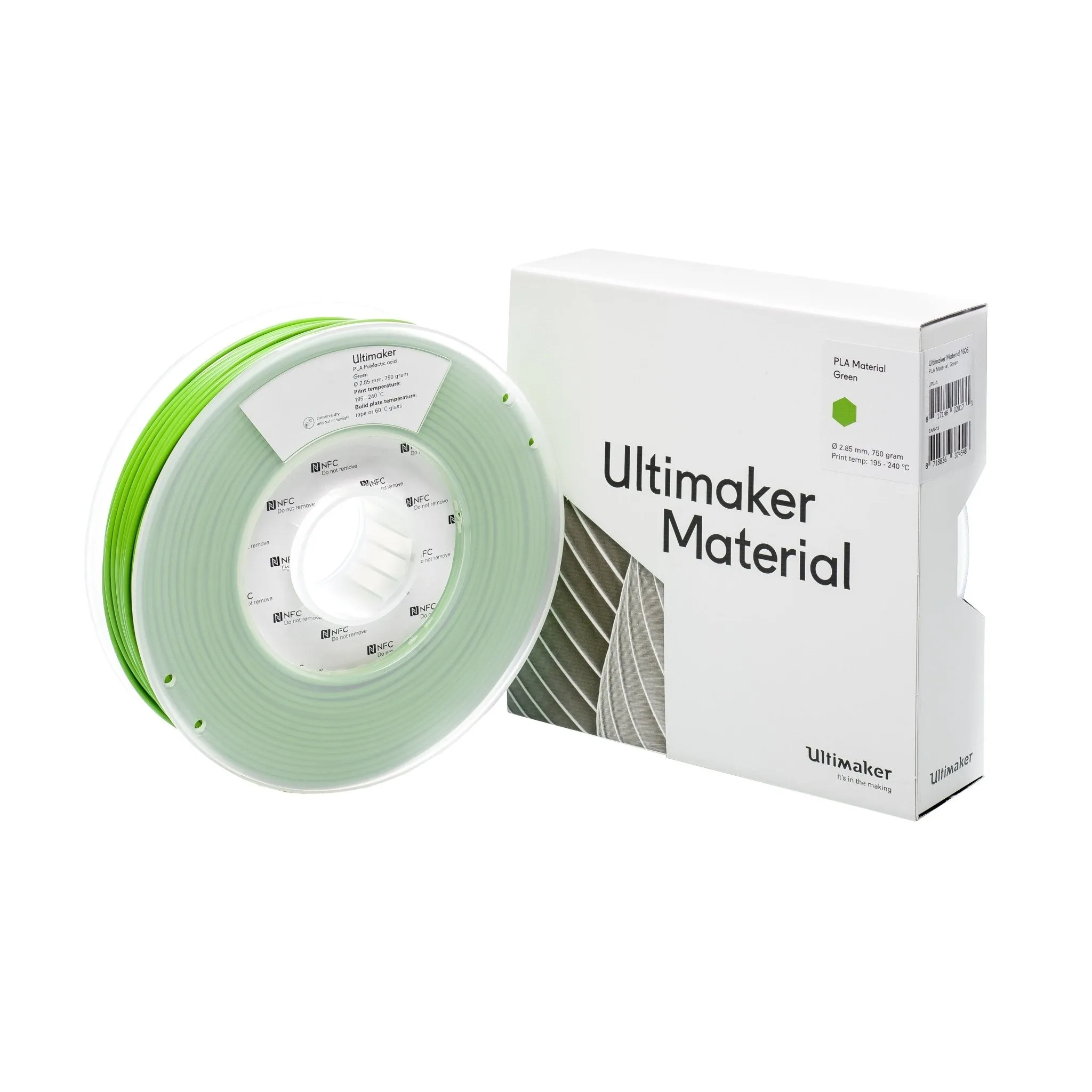 Ultimaker Filament - PLA Green, 750g