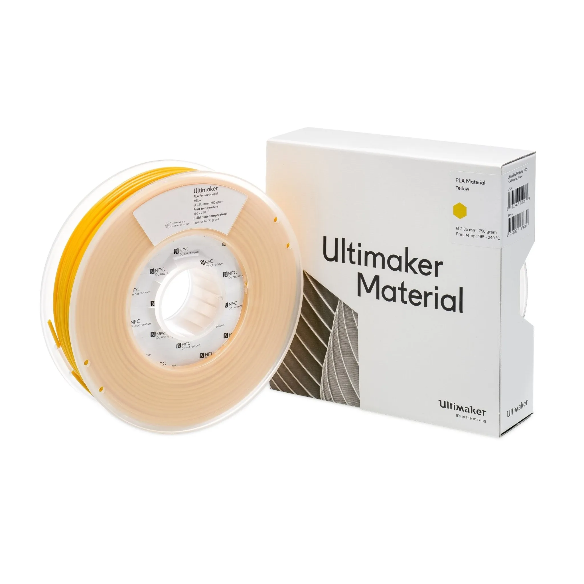 Ultimaker Filament - PLA Yellow, 750g