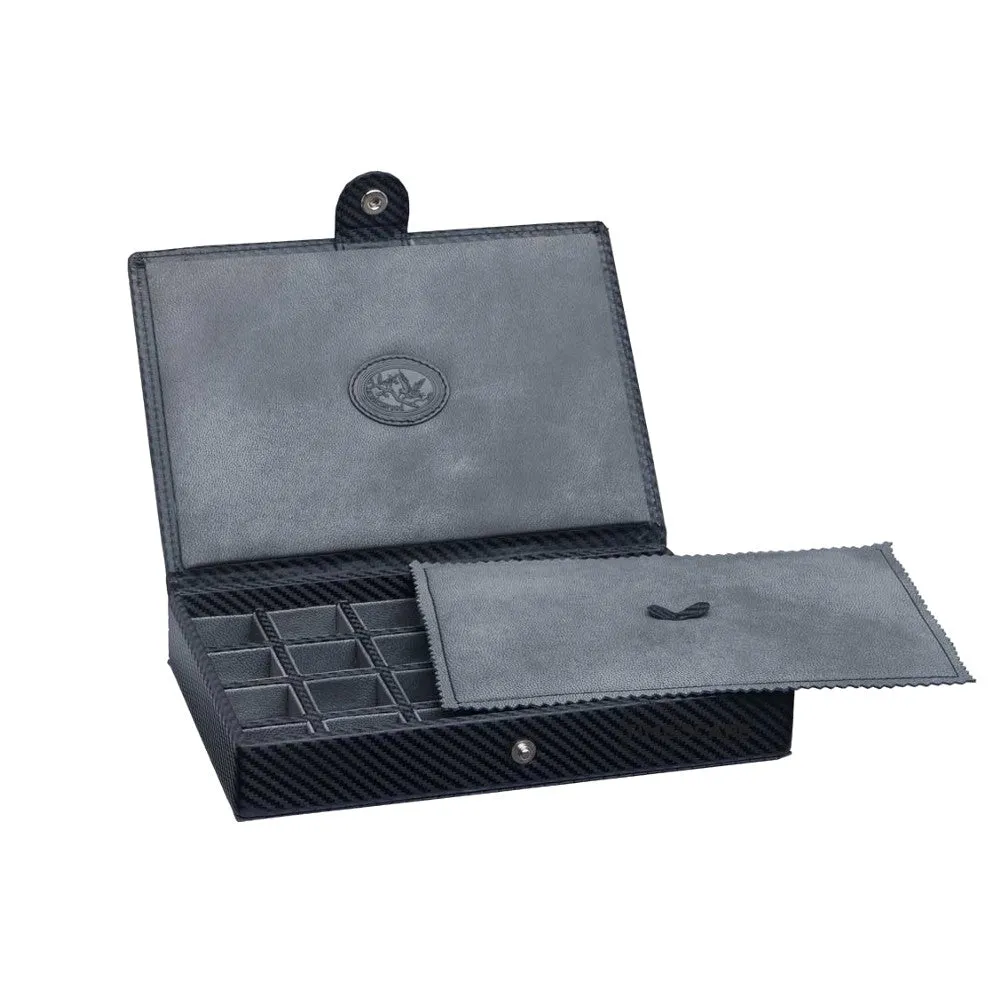 UNDERWOOD (LONDON) - 24-Unit Carbon Cufflink Box | UN5221/CF