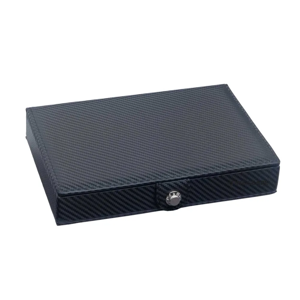 UNDERWOOD (LONDON) - 24-Unit Carbon Cufflink Box | UN5221/CF