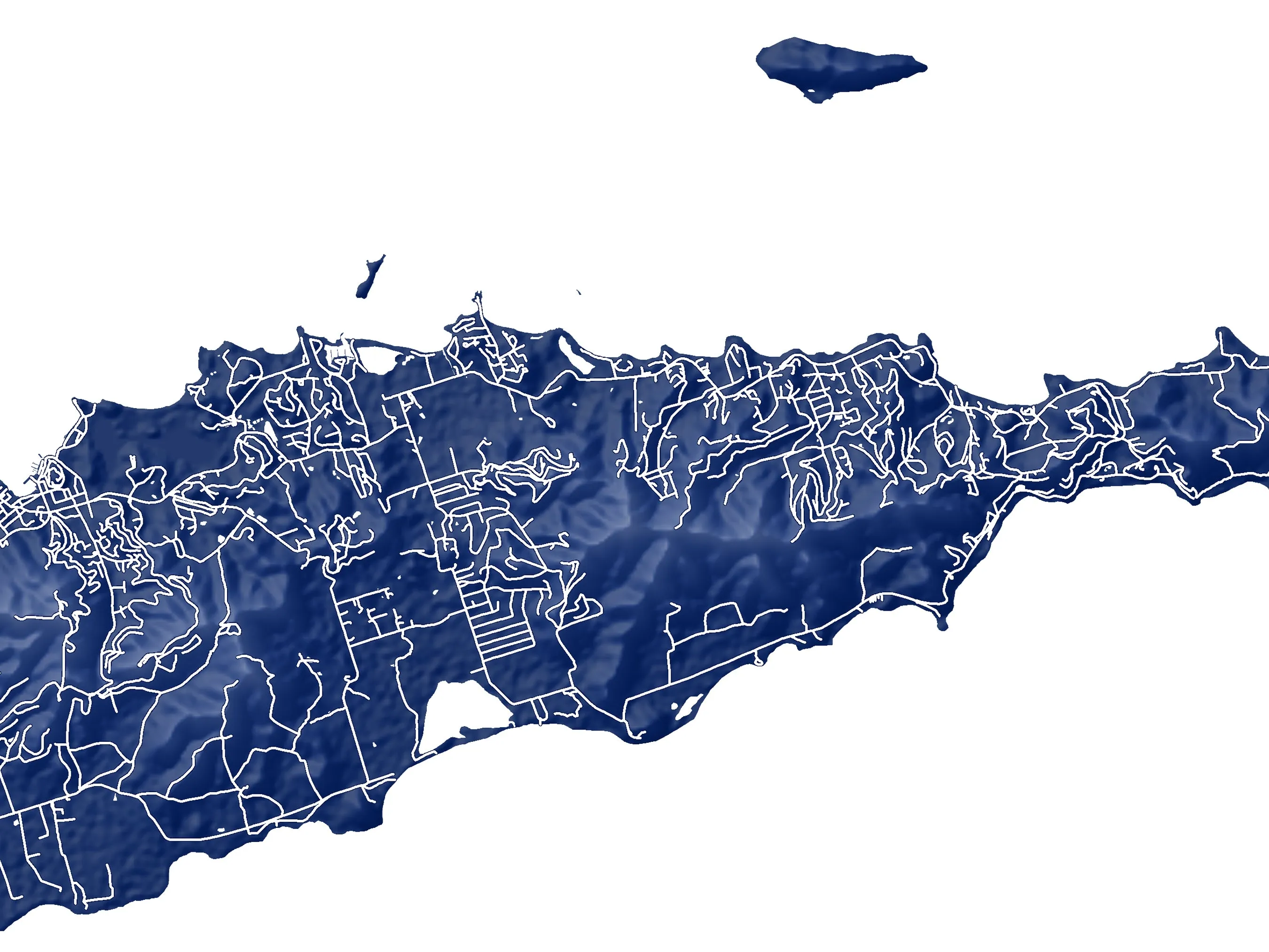 US Virgin Islands Map Print - Island Map of USVI, St. John, St. Thomas, Saint Croix Maps
